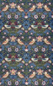 Çilek hırsızı. Dekorasyon kumaşı. 1883 by William Morris