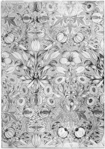 Zambak ve nar desenli duvar kağıdı, 1887 1934. by William Morris