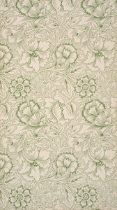 Pembe ve Haşhaş. Duvar kağıdı , 1881. by William Morris