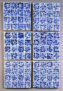 Yedi William Morris mavi 