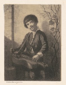 Hurdy-Gurdy Boy by William Morris Hunt