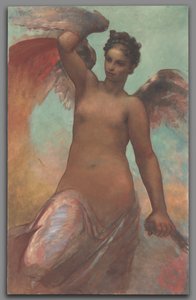 Kanatlı Servet, 1878. by William Morris Hunt