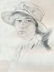 Kurşun kalemle portre çalışması, c20. yüzyıl 1932