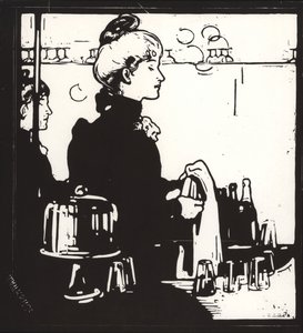 Barmen (Herhangi Bir Bar) by William Nicholson
