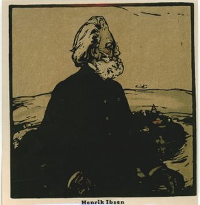 Henrik Ibsen (kromolitho) by William Nicholson