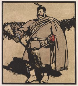 Londra Türleri: Davul-Binbaşı by William Nicholson