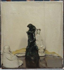 Heykelcikler ve Rodin Bronz by William Nicholson