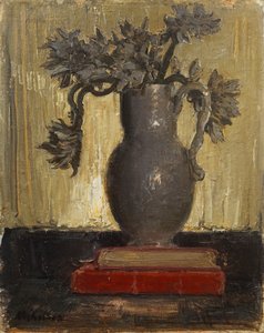 Gri Sürahi, c.1941-42 (tuval üzerine yağlı boya) by William Nicholson