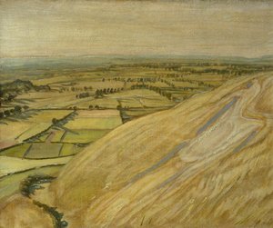 Beyaz At (panelde yağ) by William Nicholson