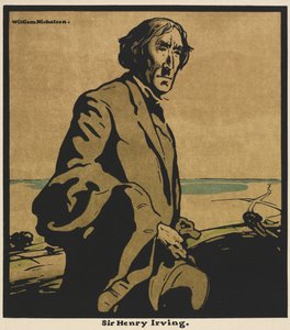 On İki Portre: Sir Henry Irving by William Nicholson