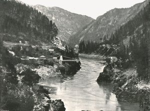 Rockies: Fraser Kanyonu ve Cariboo Yolu Köprüsü, Spuzzum, Kanada, 1895.