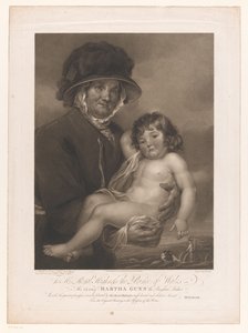 Martha Gunn draagt een leke türü Martha Gunn the Brighton Bather (nesnedeki başlık)