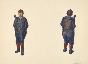 Beyzbolcu Madeni Para Bankası, c. 1938. by William O. Fletcher