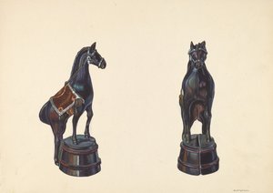 Namlu Bankta At, c. 1938. by William O. Fletcher