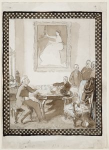 'Manet'e Saygı' yağlıboya çalışması, 1906 dolayları (kağıt üzerine suluboya, mürekkep, tebeşir ve kurşun kalem) (ayrıca bkz. 63015) by William Orpen