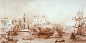 Londra Kulesi, Stepney, Londra, c1840 by William Parrott