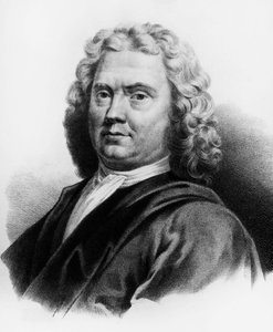 Herman Boerhaave (1668-1738), Hollandalı doktor, kimyager ve botanikçi portresi, gravür