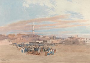 The Market Place, Tanta, Mısır by William Paton Burton