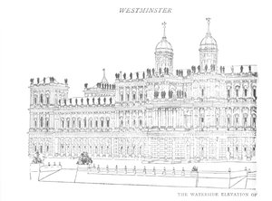 Inigo Jones Önerilen Sarayın Su Kenarı Yükselişi, c1897 by William Patten