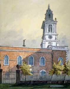 Bishopsgate olmadan St Botolph Kilisesi, Londra Şehri, c1815 by William Pearson
