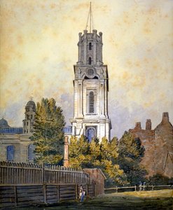 Doğudaki St George Kilisesi, Stepney, Londra, c1815 by William Pearson