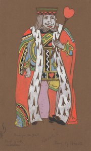 Alice Harikalar Diyarında, 1915 için King of Hearts kostüm tasarımı.