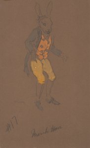 Alice Harikalar Diyarında Mart Tavşanı kostüm tasarımı, 1915.