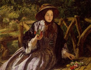 Bahçe Çiçekleri Posy Yapmak, 1855-1856. by William Powell Frith