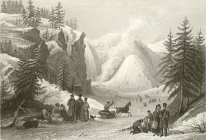 Montmorency Waterfall and Cone, near Quebec 