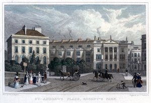 St Andrews Place, Regents Park, Londra, 1828.