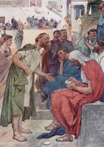 Aristides ve Vatandaş (renkli taş) by William Rainey