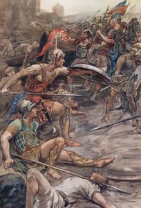 Pelopidas'ı savunan Epaminondas by William Rainey