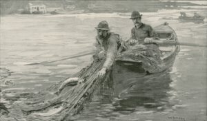 Britanya Kolumbiyası, Fraser Nehri Üzerinde Ağ Somonu by William Rainey