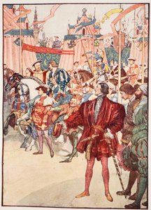 Altın Kumaş Tarlası, Haziran 1520, Mary Macgregor'un "Fransa'nın Erkeklere ve Kızlara Anlattığı Öyküsü"nden bir çizim, 1920 by William Rainey