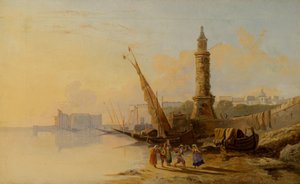İtalyan Sahil Manzarası by William Raymond Dommerson