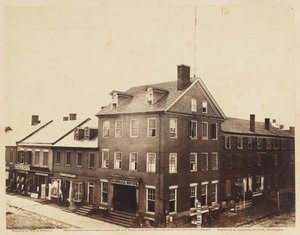 Marshall House, Alexandria, Virginia, Ağustos 1862 (dokuma kağıda monte edilmiş albüm baskısı) by William Redish Pywell