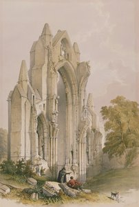 George Hawkins (1819-52), 1842 tarafından oyulmuş Yorkshire Manastır Harabeleri