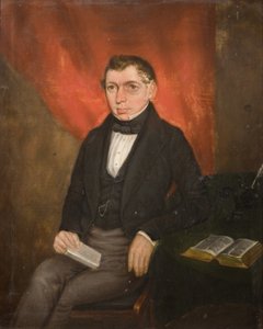 Oturan Bir Adamın Portresi by William Robert Hill