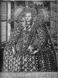 Kafes Pencereli Bir Odada Duran Kraliçe Elizabeth, c1592 1903