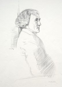 Sir Henry Irving, 1898. by William Rothenstein