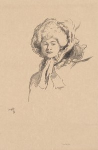 Millamant veya Bonnet ve Toz by William Rothenstein