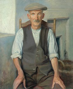 Eski Bahçıvan (tuval üzerine yağlı boya) by William Rothenstein
