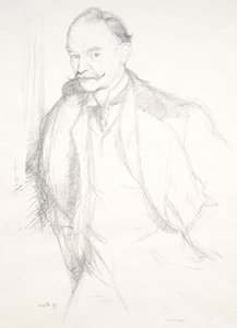 Thomas Hardy, 1897. by William Rothenstein