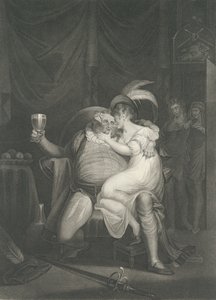 Doll Tearsheet, Falstaff, Henry ve Poins Shakespeare, Kin..., ilk kez 1795