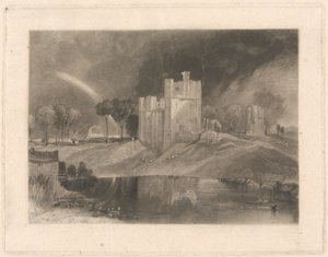 Brougham Kalesi, Eamont ve Lowther Nehirlerinin Kavşağı yakınında by William Say