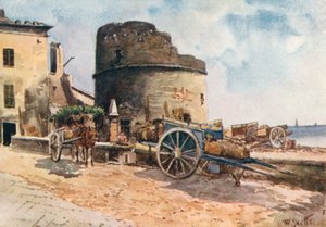 Kıyıdaki Tabya, Ceriale (renkli taş baskı)