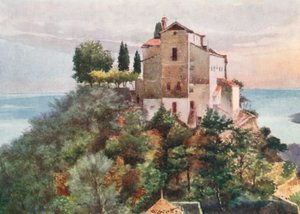 Annonciade Manastırı, Mentone, Kuzeyden (renkli taş baskı) by William Scott