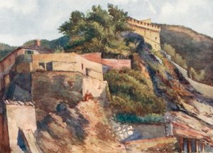 Eski Kale, Levanto (renkli taşbaskı) by William Scott