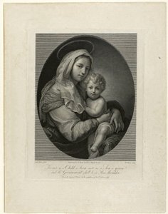 madonna ve çocuk by William Sharp