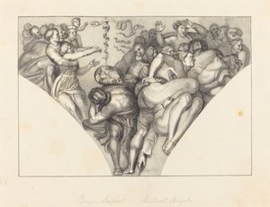 Yüzsüz Yılan, Michael Angelo'dan by William Sharp after John Flaxman